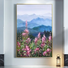 

Handmade Wall Art Paintings Abstract Flowers Oil Painting Hand Painted Landscape Abstract Art Pictures Modern Home Decoration