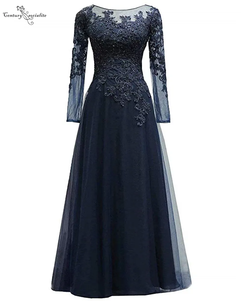 Plus Size Moeder Van De Bruid Jurken Lange Mouwen Kant Applicaties Kralen Floor Lengte Bruiloft Gast Avondjurk Formele Gowns Plus Size Moeder Van De Bruid Jurken Lange Mouwen Kant Applicaties Kralen Floor Lengte Bruiloft Gast Avondjurk Formele Gowns