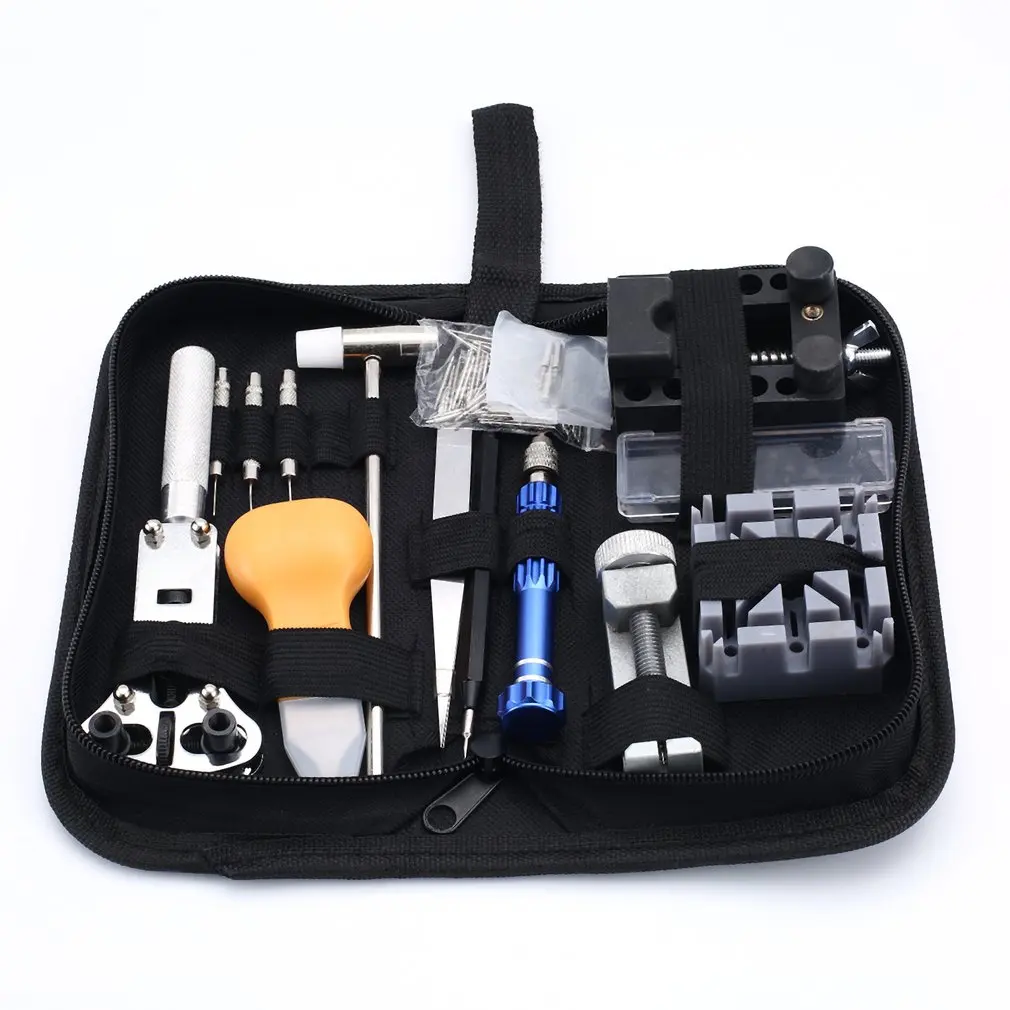

20pcs Professional Watch Repair Tool Kit Case Opener Band Pin Remover Watchmaker Hammer Watch repair tools with bag