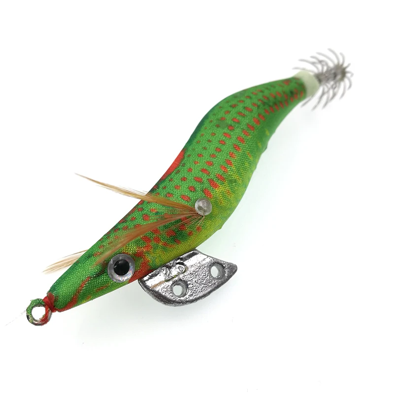 Iscas de Pesca de Madeira Lula Jigs Ganchos Polvo Choco Camarão Iscas 2.5 3.5 Luminosa Isca 8 Pçs 3 Iscas artificiais