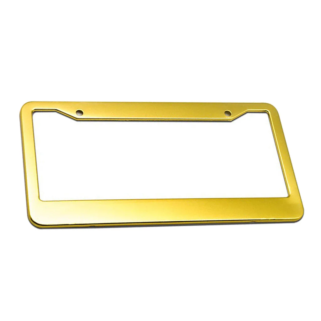 1 Piece Metal License Plate Frame for Men Women Tag Holder Aluminum Alloy Car Tag Frame with Screws Dropshipping