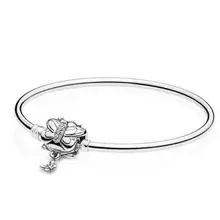 Подлинный 925 пробы серебряный браслет Moments декоративная застежка-бабочка змейка браслет-цепочка подходит из бисера очаровательное модное ювелирное изделие