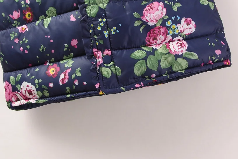 Коллекция года, осенне-весенний жилет для девочек детские куртки Милый хлопковый теплый жилет с цветочным рисунком для девочек детский жилет одежда для маленьких девочек