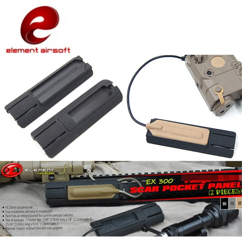 Element Airsoft 4 125 &quotайтиай TD шрам карман Панель рельсовая накладка дистанционный