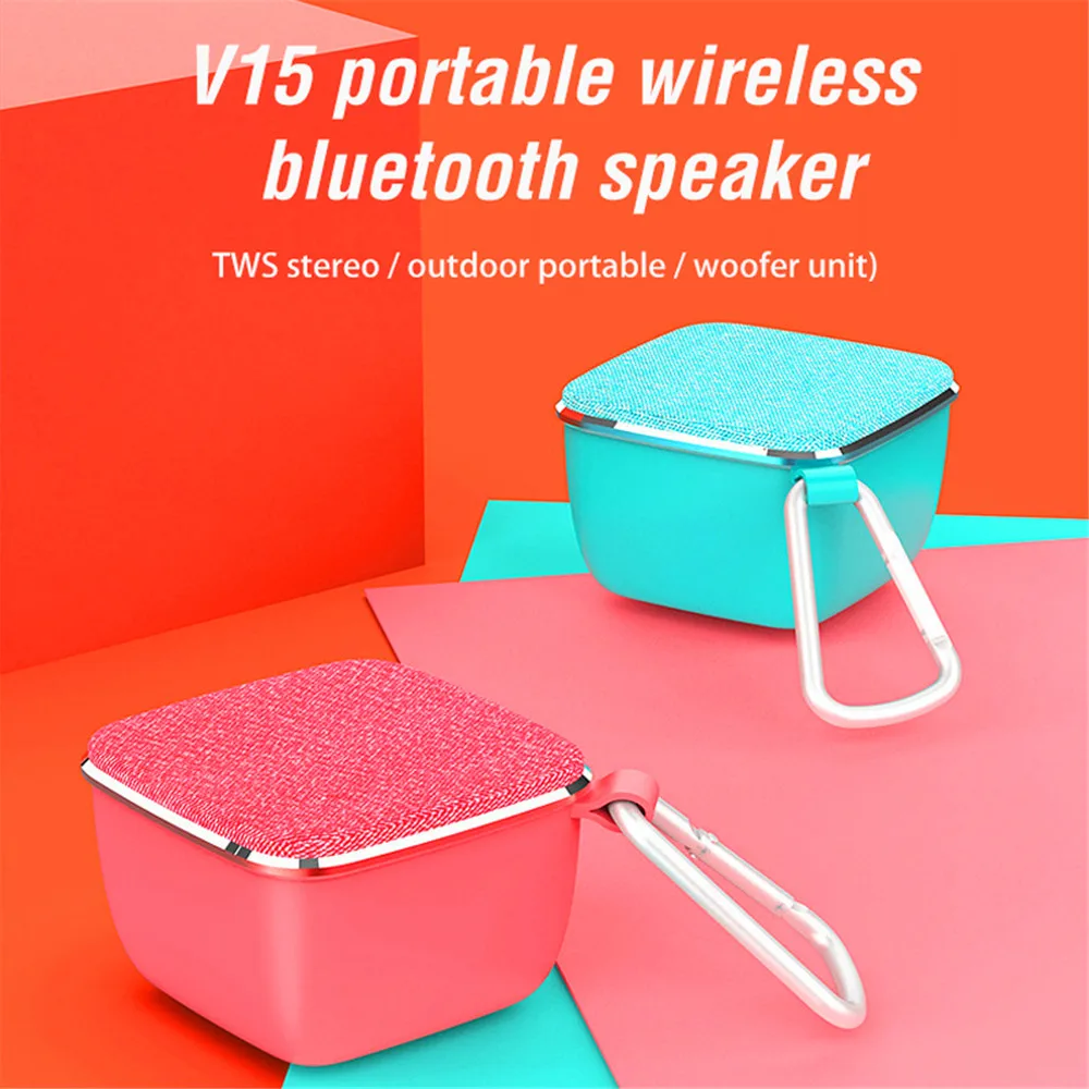 OneDer V15 bluetooth динамик 5 Вт 500 мАч TF Mico карта ABS ткани портативный TWS громкоговоритель функция громкой связи беспроводной