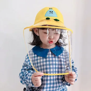 

Children's anti-spray hat Korean version of the tide protective hat spring and summer sunscreen cover face men and women baby an