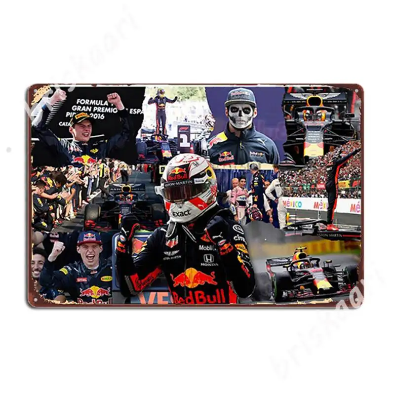 

Автомобильные гонки Verstappen's Metal знаки бляшки пользовательский кинотеатр Гараж Дом Макс художественные жестяные плакаты