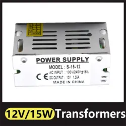 Power Supply Source Adapter  AC 110V 220V To DC 12V 15W Lighting Transformer Power Supply Strip Switching LED Driver Adapter
