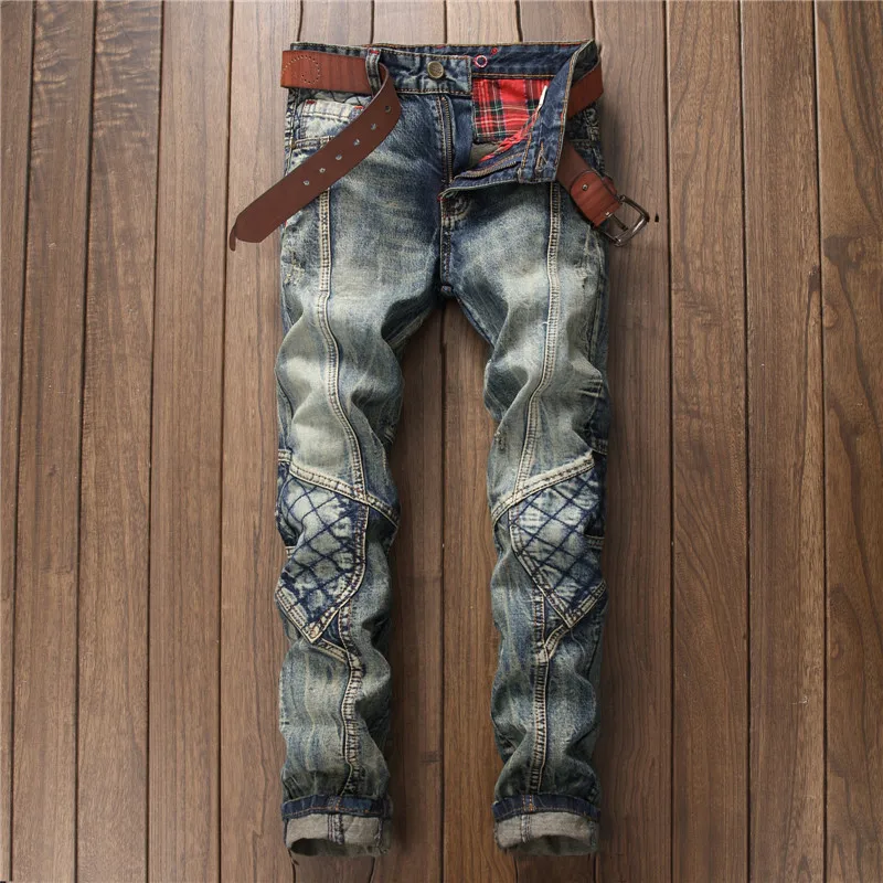 designer patchwork jeans
