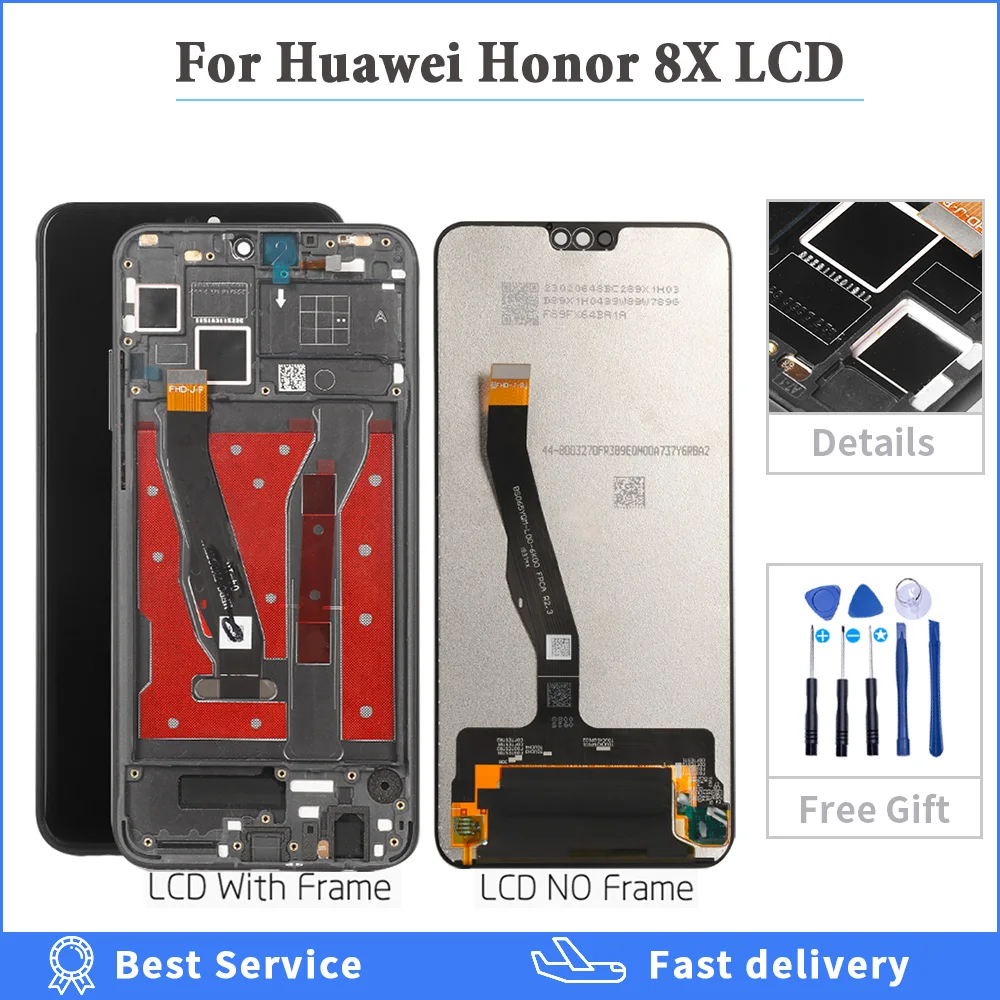 Для Honor 8X JSN-L21 ЖК-дисплей сенсорный экран дигитайзер JSN-L22 L23 L42 LX1 AL00 ЖК-дисплей с рамкой для huawei Honor 8X ЖК-экран