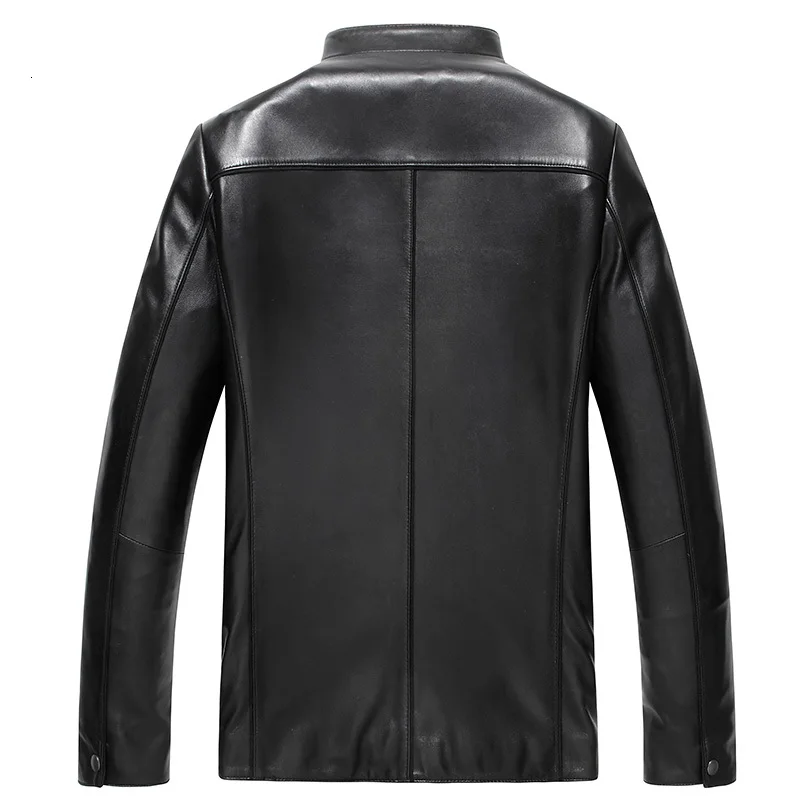 Корейская куртка из натуральной кожи, мужская одежда, короткая куртка из овчины, приталенная мотоциклетная кожаная куртка ZDY0012 KJ2287