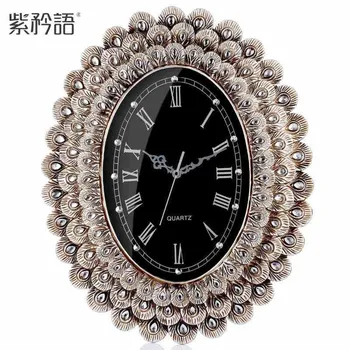 

Large Art Wall Clock Automatic Metal Nordic Modern Design Kids Wall Clock Luxury Kitchen Reloj De Pared Wall Watch JJ60WC