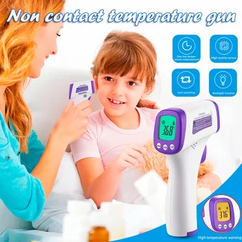

Forehead Thermometer Termometro Digital Infrared Body Temporal Thermometer for fever Non-Contact LED display Ear thermometer