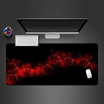 

Advanced Red Art Mouse Pad Modern Abstract Art Natural Rubber Non-slip Pad Laptop Accessories Large Professional Office Pads