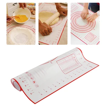 

Platinum Silicone Kneading Mats Baking Kneading Dough Mat Dumpling Pads Cushioning Pads Nonstick Slabs Rolling Pastry Pans Hot