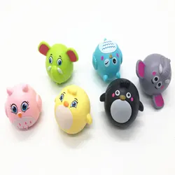 Juguetes de dibujos animados para niños, juguetes de modelos de coche de animales para niños, regalo de cumpleaños y Navidad, 6 piezas