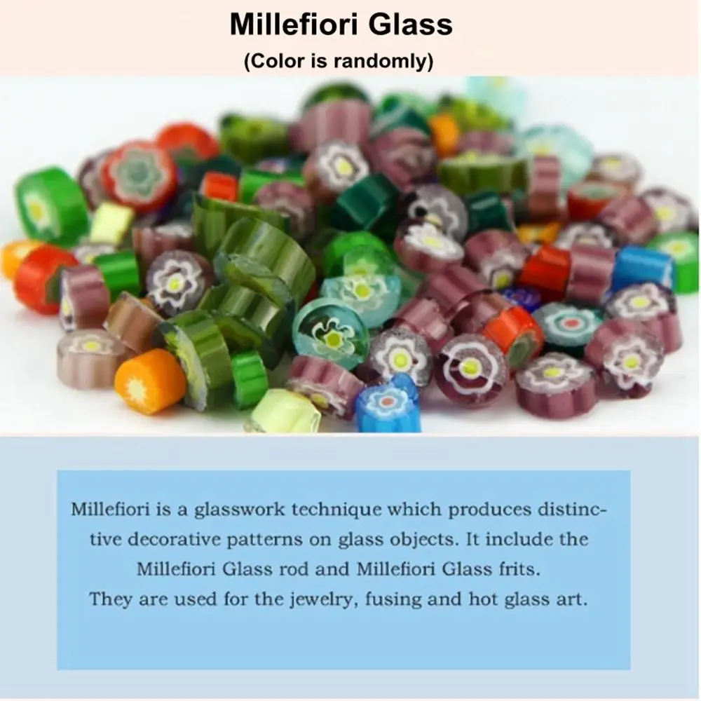 Большая Акция! 500 г/пакет Millefiori стекло для DIY стеклянные украшения в микроволновой печи