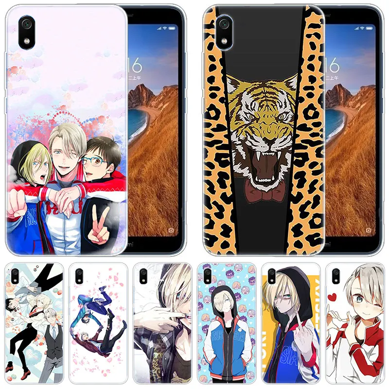 Роскошный мягкий силиконовый чехол аниме YURI on ICE для Xiaomi Redmi K20 Pro 7 7A 6 6A 4X 5 Plus S2 GO Note 8