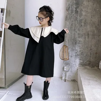

2020 autumn new girls skirt casual doll collar college style dress trend