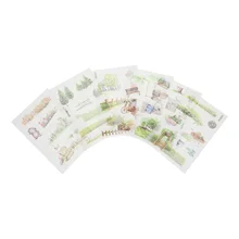 

5 Sets Diary Sticker Decors Journal Decorative Stationery Stickers Paper Pastes