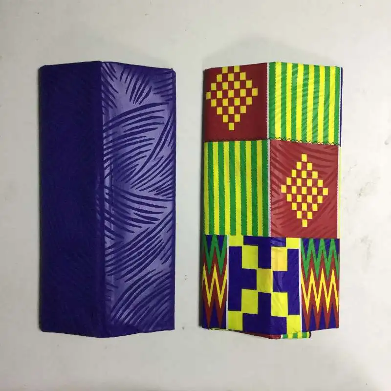 Вышитые принты Анкара вощеная ткань с Африканским узором Дизайн полиэстер Java восковые материалы Африканское парчовое полотно 4 ярдов