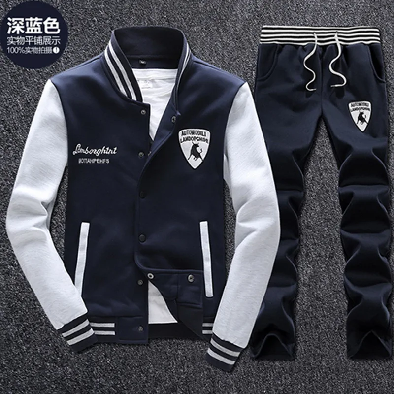 

Spring And Autumn MEN'S Suit Korean-style Fashion Slim Fit Baseball Uniform Coat Teenager Sports Set