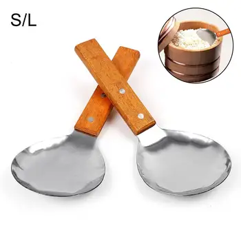 

Kitchen Large Capacity Stainless Steel Food Serving Rice Spoon Soup Scoop Tableware Utensil