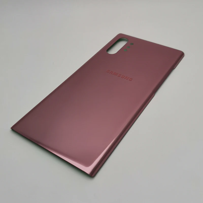Note 10plus чехол для телефона для samsung Galaxy Note 10 Plus 10+ задняя крышка для батареи стеклянная дверь задний корпус чехол Замена+ наклейка