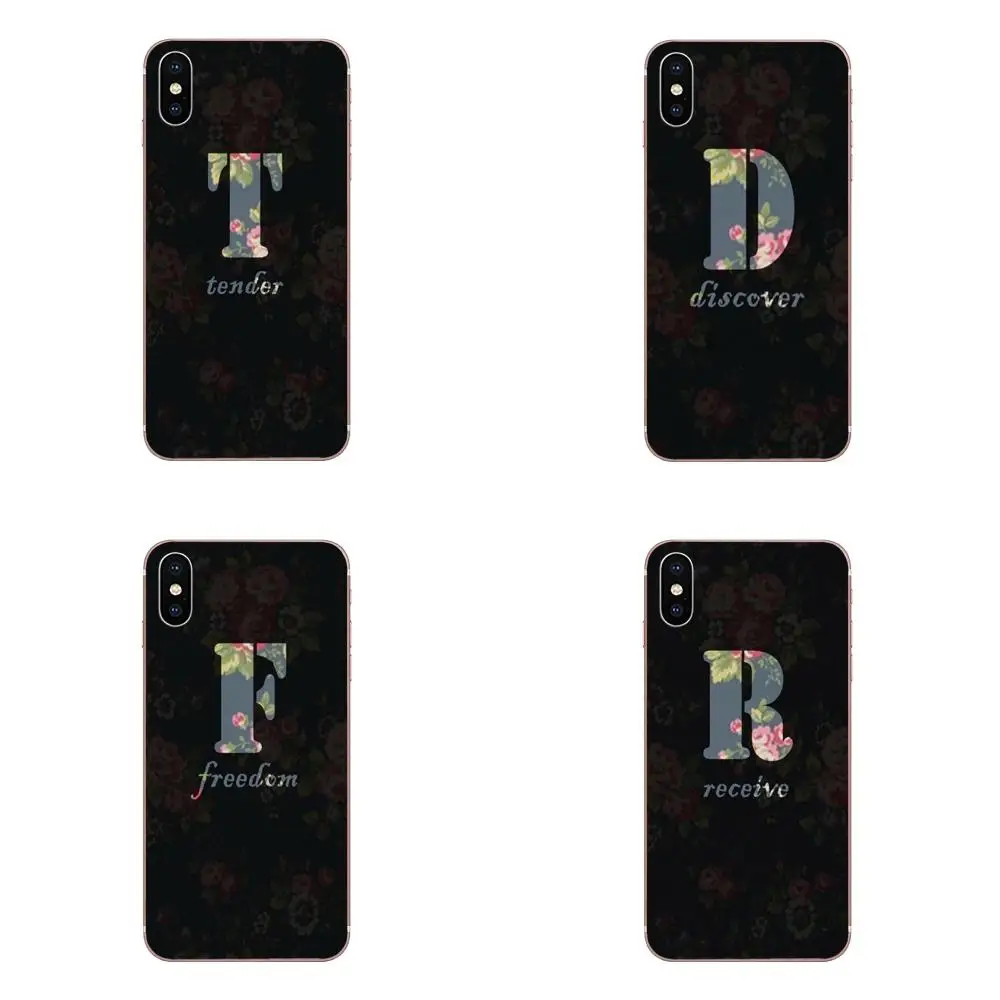 Soft Cover Cases Letter Alphabet Word For Galaxy Alpha Note 10 Pro A10 A20 A20E A30 A40 A50 A60 A70 A80 A90 M10 M20 M30 M40 |