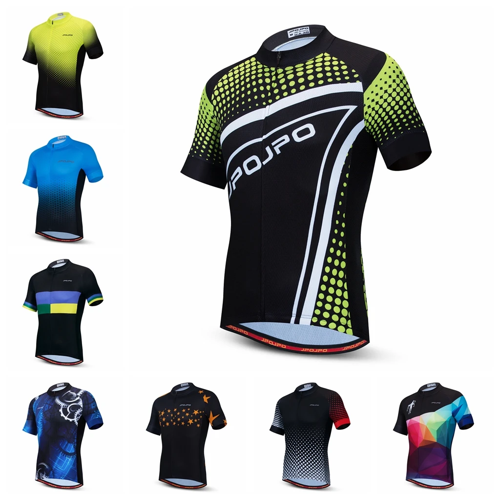 

2021 Cycling Jersey Men Bike Road MTB Bicycle Shirt Ropa Ciclismo Maillot Racing Top Mountain Riding Clothing Summer Green Red