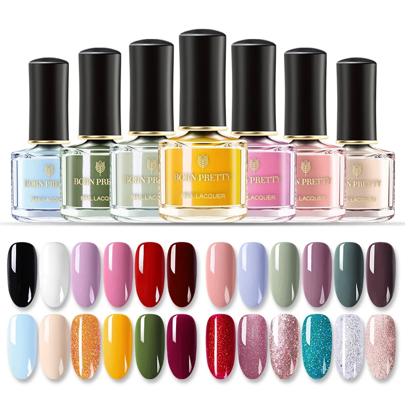 6 мл розовый черный белый лак для ногтей чистый цвет лак для ногтей мерцающий лак для ногтей Блестящий лак для ногтей дизайн для украшения ногтей