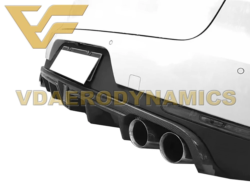 Подходит для 14-18 Porsche Macan VAD-LK карбоновый задний диффузор для губ