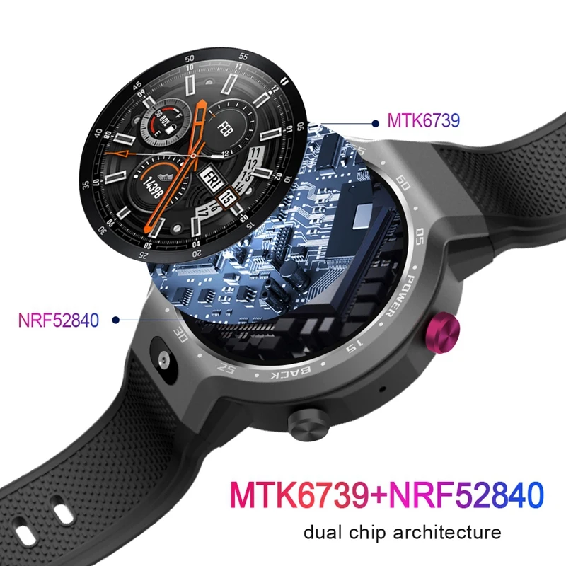Z30 Dual System 4G Smart Watch Phone Android 7.1 5MP Front Camera 600Mah Support GPS WIFI Heart Rate Smartwatch