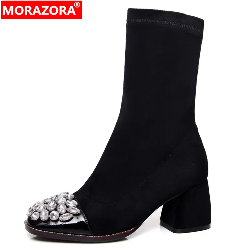 womens rhinestone boots