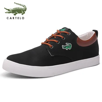 

CARTELO men's shoes new Korean version of the wild trend casual shoes men's shoes breathable plaid shoes men