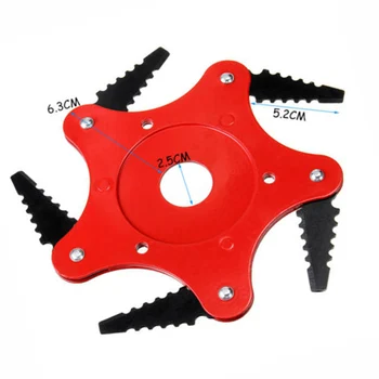 

6Steel Razors Lawn Mower Grass Weed Eater Trimmer Head Brush Cutter Outdoor Tool