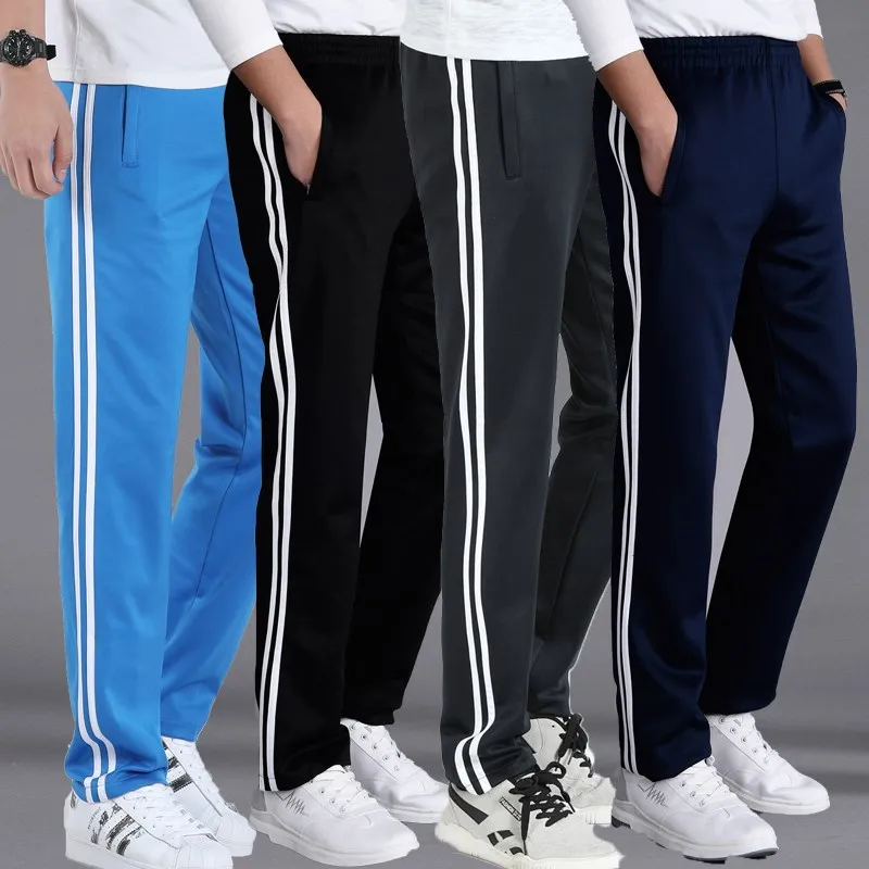 

Summer School Pants Two Bars Junior High School Students' Pants Athletic Pants Men And Women Trousers Loose-Fit Two Bars School