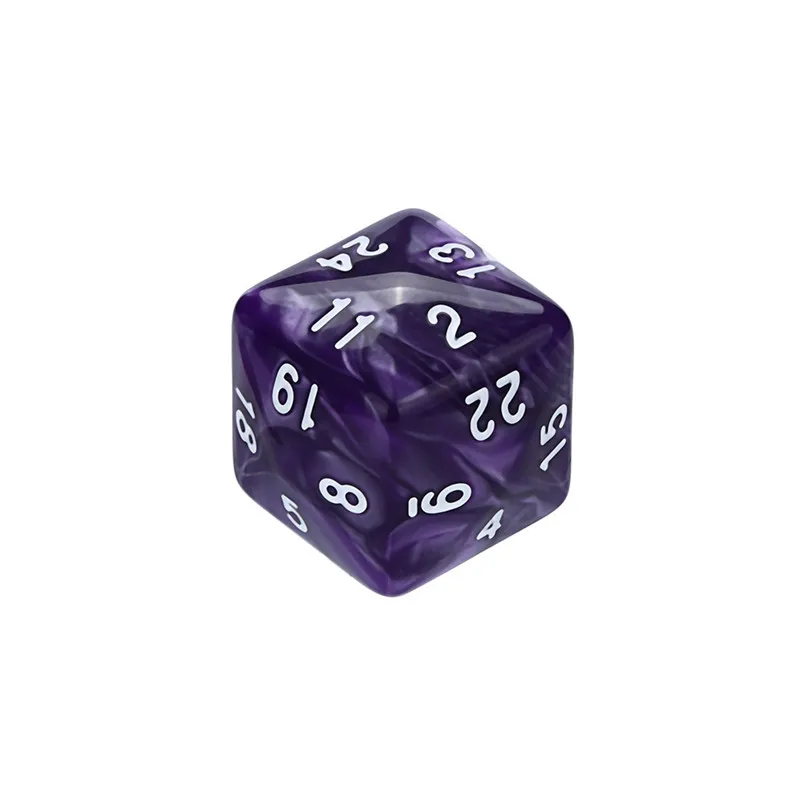purple dice set Игра polyhedron разнообразные игральные кости D24 Акриловые причудливые кости dados poliedricos кости d24 dnd Набор Игральных кубиков многогранные кости любителей dados de rpg 30A20 - Цвет: purple dice set