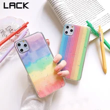 Милый разноцветный блестящий чехол для телефона с радугой и звездами для iphone 11 11Pro MaX 6S 7 8 Plus X XS Max XR