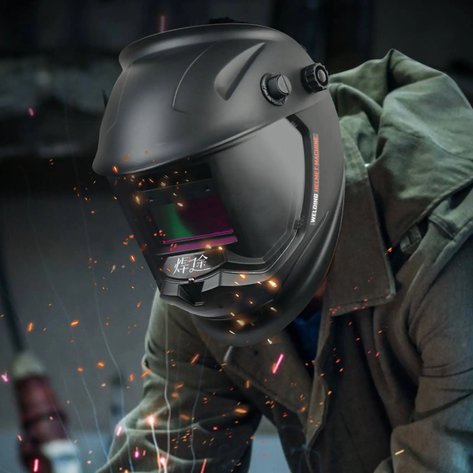 Automatic Darkenining Welding Helmet Adjustable Welder Mask Lens for Goggles Light Filter Shield | Инструменты