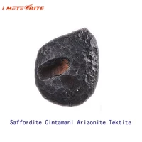 Saffordite Cintamani Arizonite Tektite Bead, Real Original Natural, Cosmic Energy Lucky Health Glass Star Stone Meteorite, Gift 1