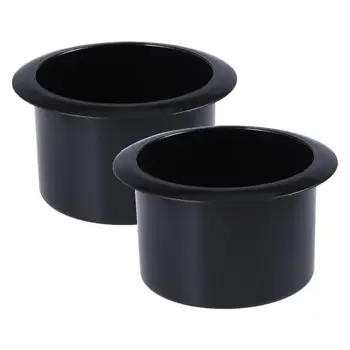 

2pcs Black Plastic Recliner-Handles Replacement Cup Holder Insert For Sofa Boat Rv Couch Recliner Car Truck Poker Table