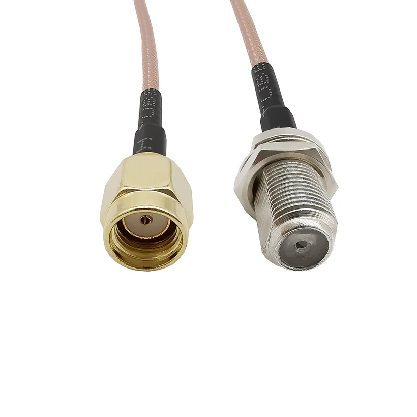 50CM RG316 F Female Socket to RP SMA Male Plug RF Coaxial male plug jumper Adapter Wire Extension Cord | Обустройство дома