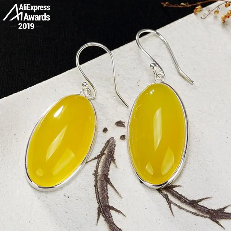 Серьги из серебра 925 пробы с искусственными драгоценными камнями | Украшения и