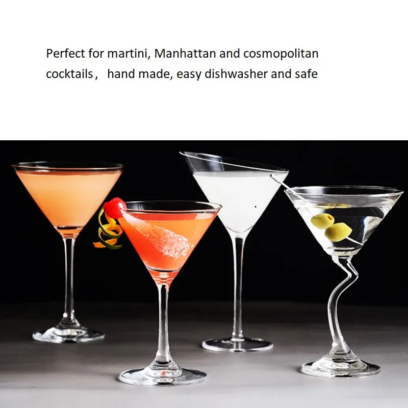 1 X Fashion Creative Personality Cocktail Glass Cup For Martini Margarita Champagne Cups Bar Accessories