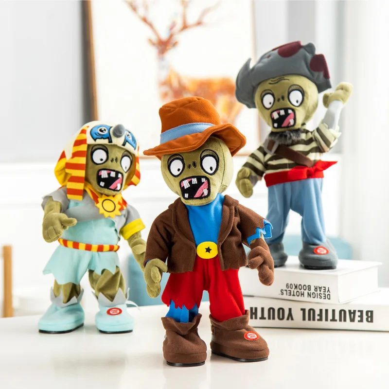 

Kid Favorite Plantse vs Zombiese Singing and Dancing Music Robots Electric Sttufed Plush toys Children's Creative Christmas Gift