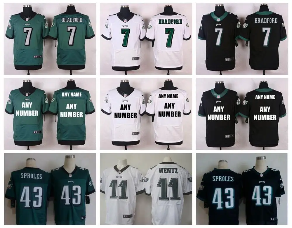 Stitiched Philadelphia s Carson Wentz Darren Sproles Sam Bradford Jersey |
