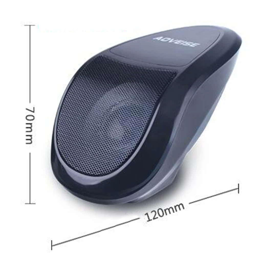 1 Set Motorcycle Bluetooth Speakers Waterproof Bluetooth Motorbike Stereo LED Speakers Audio System USB FM Radio 120 x 70 mm