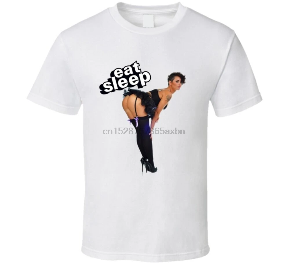 Eat Sleep Christy Mack Funny Porn Star T Shirt Back To The Future Anime Tshirt Naruto | Мужская одежда