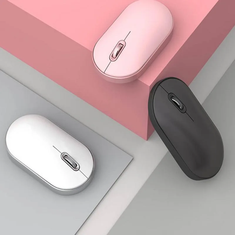 Xiaomi Miiiw Бесшумная мышь Air Bluetooth Двухрежимная портативная мышь bluetooth-соединение ультра-тонкая стильная и легкая мышь